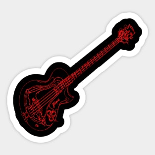 electric bass 2 ver. Sticker